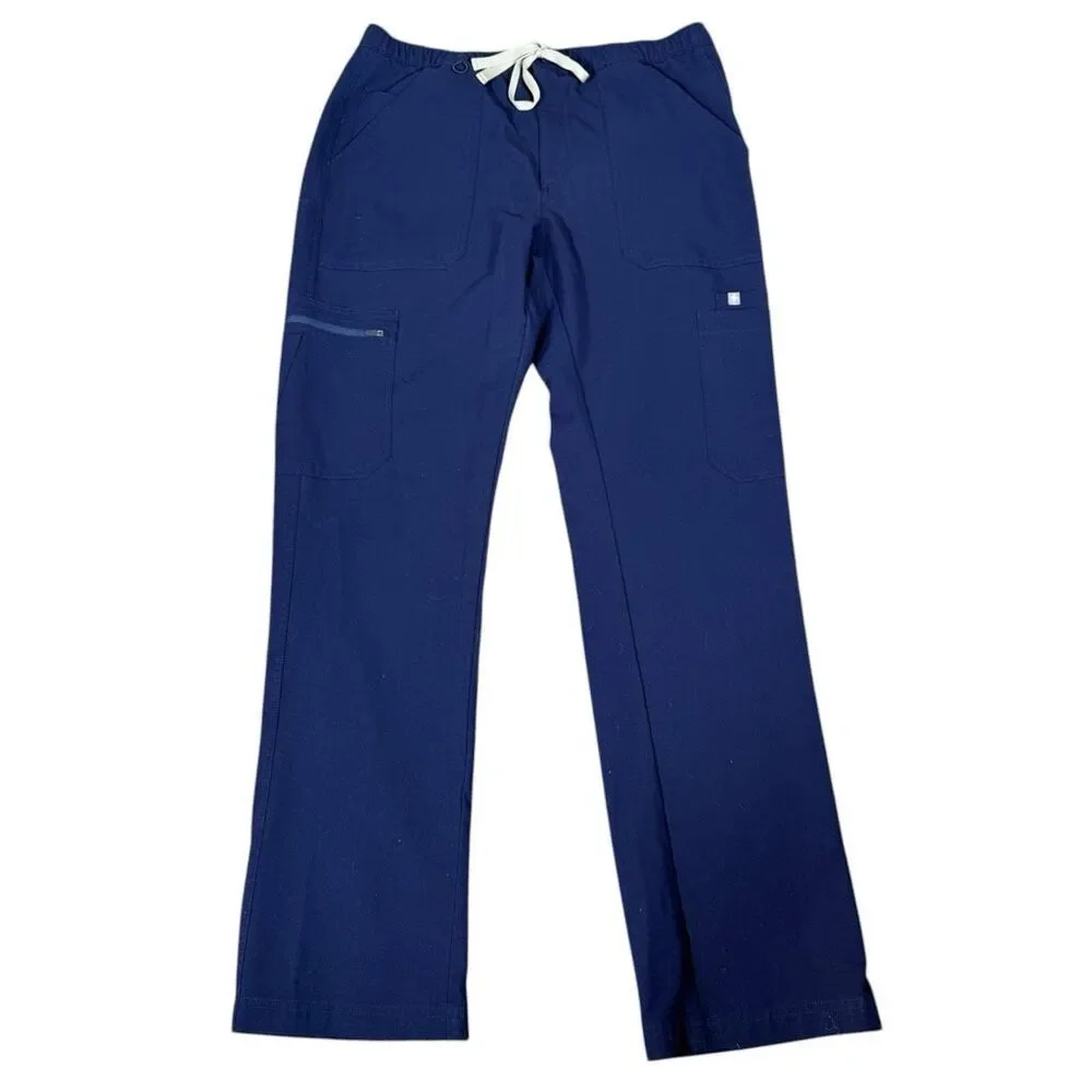 Figs Men's‎ Cairo Navy Cargo Zip Fly Healthcare Nurse Scrub Pants TM3001 Large